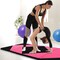 8 Feet PU Leather Folding Gymnastics Mat with Removable Zippered Cover and Hook and Loop Fasteners